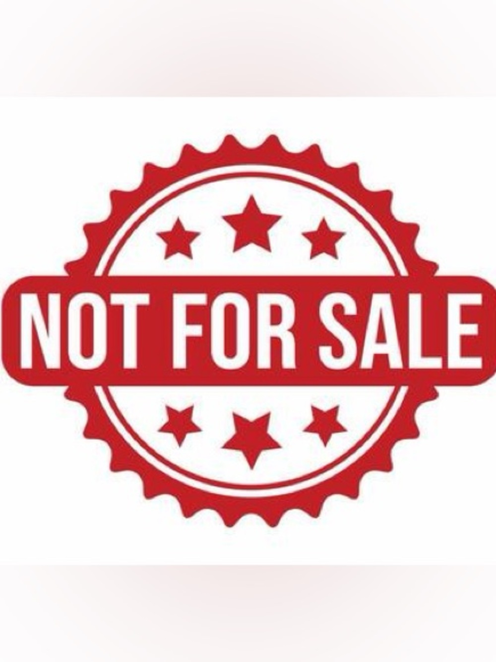 NOT FOR SALE